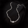 Punk Butterfly Choker Necklace Women Harejuku Style Cute Crystal Butterfly Collares Hip Hop Gothic Necklace Simple Jewelry