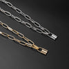 Punk Chain Golden/Silver Color With Lock Necklace For Women Men Padlock Pendant Necklace  Statement Gothic Jewelry