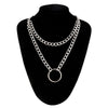 Punk Chain Necklace With Lock Women 90s  Egirl Padlock Pendants Gothic Emo Grunge Aesthetic Accessories Jewelry On The Neck