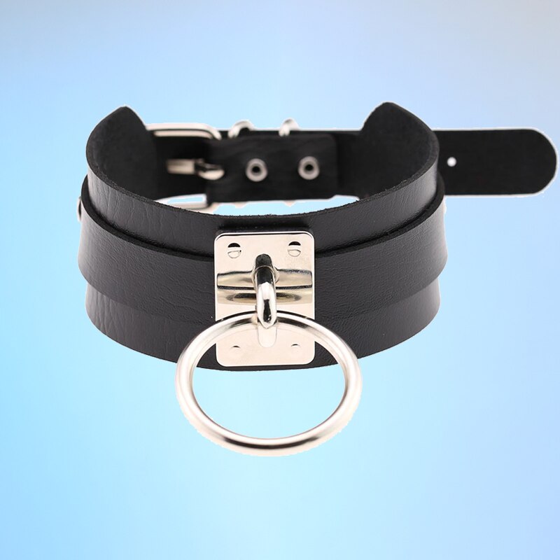 Leather Chokers Women Sex, Sexy Leather Neck Choker