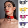 Punk Choker Collar leather Necklace Female Sex Slave Collar Bondage Women Sexy Gothic necklace Harajuku Jewelry accessories