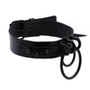 Punk Choker Rivet Buckle Spike Collar Necklace Black  Mens Womens Studded chocker girls Gothic  Jewelry Harajuku