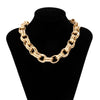 Punk Chunky Statement Short Collar Clavicle Chain Choker Necklace For Women Men Exaggerated Thick Necklace Jewelry