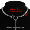 Punk Clavicle Short Choker Necklace Hip Hop Jewelry 2021 Trendy Stainless Steel Thick Chain Circle Necklace Women Neck Accessori