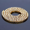 Punk Cool Full AAA Rhinestone Chain Necklace 3mm 4mm 45cm-60cm Claw Stone Chain for Men Women Party