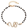 Punk Crystal Snake Charm Bracelets For Women Animal Boho Gold Silvery Chain Bracelets Girls Vintage Jewelry Gifts Drop Shipping