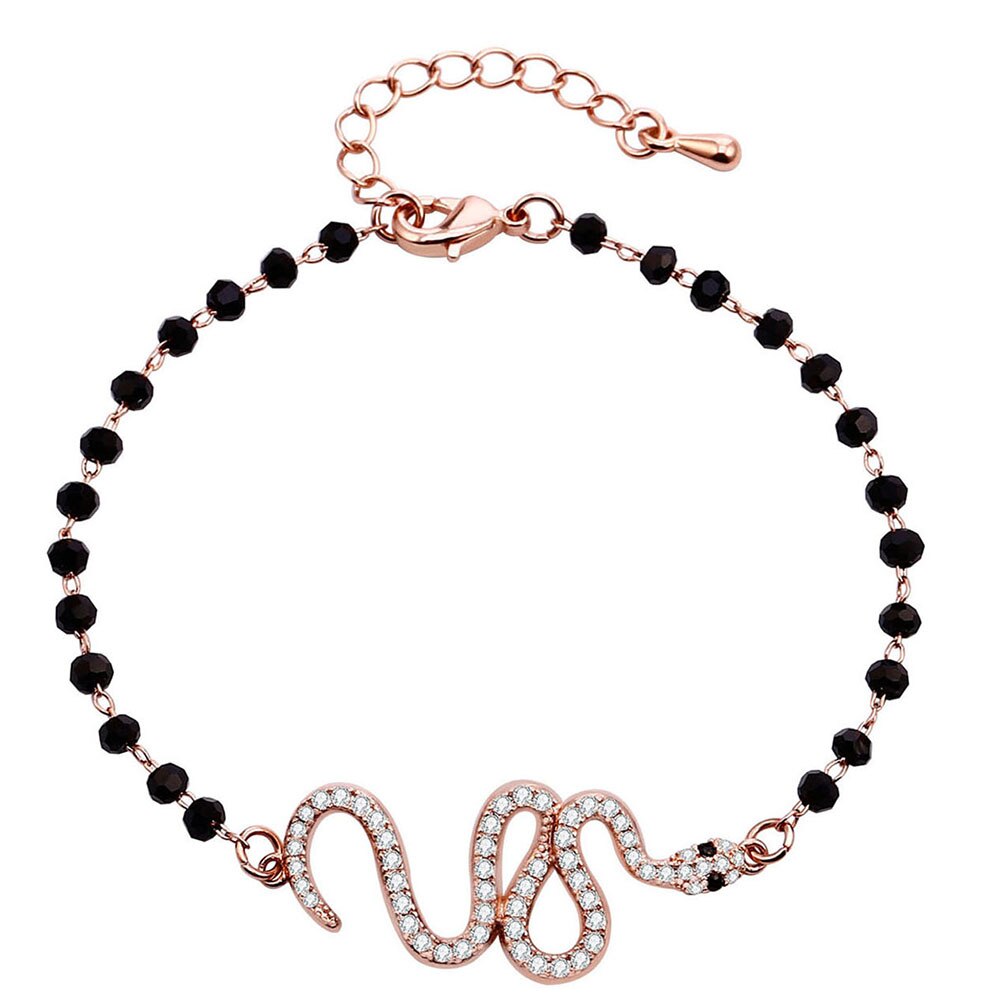 Punk Crystal Snake Charm Bracelets For Women Animal Boho Gold Silvery Chain Bracelets Girls Vintage Jewelry Gifts Drop Shipping