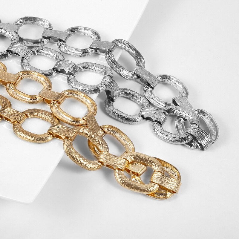 Punk Exaggerated Chunky Heavy Thick Chain Choker Necklace Women Vintage Neck Chocker Jewelry Geometric Necklace Kolye XR2204