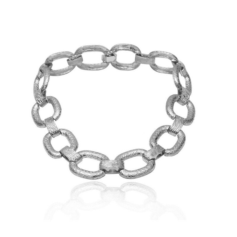 Punk Exaggerated Chunky Heavy Thick Chain Choker Necklace Women Vintage Neck Chocker Jewelry Geometric Necklace Kolye XR2204