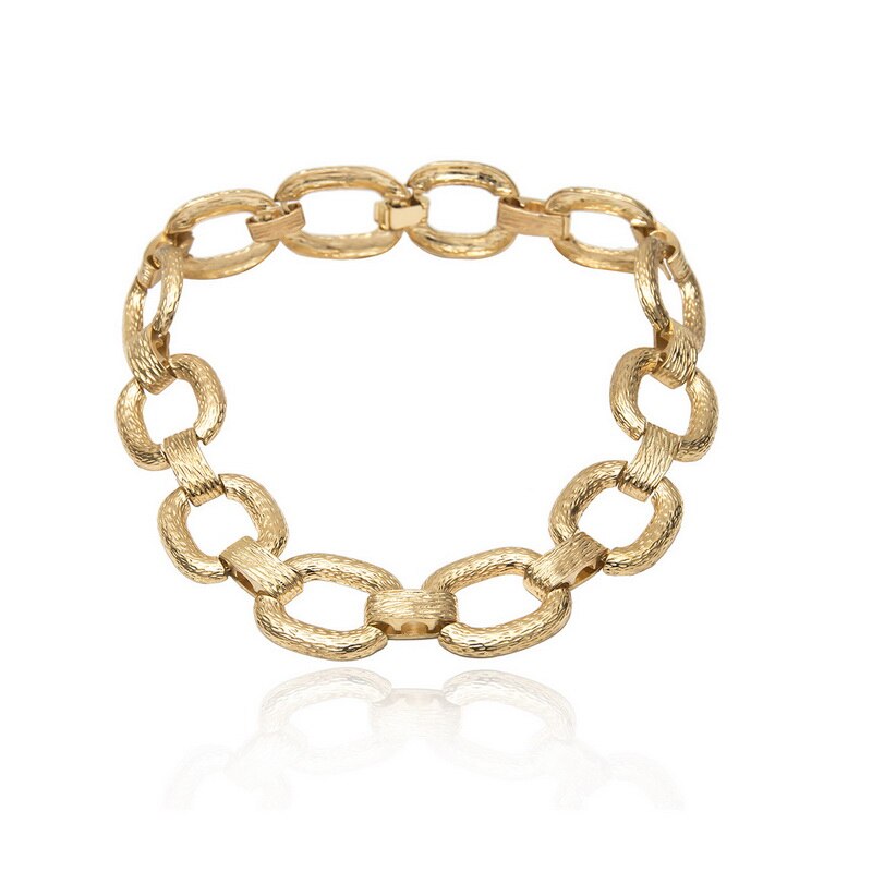 Punk Exaggerated Chunky Heavy Thick Chain Choker Necklace Women Vintage Neck Chocker Jewelry Geometric Necklace Kolye XR2204