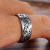 Punk  Rings for Women Men Retro Hip-Hop Personality Ring Engraved Demon Eye Retro Hipster Ring Hollow Cross Rings