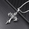 Punk Flame Cross Pendant Chain Necklace for Men Female Hip Hop Rock Gothic Style Gift Accessries