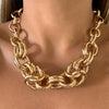 Punk Gold Color Exaggerated Chunky Statement Short Collar Clavicle Chain Choker Necklace For Women Men 2021 Trend Jewelry Gifts