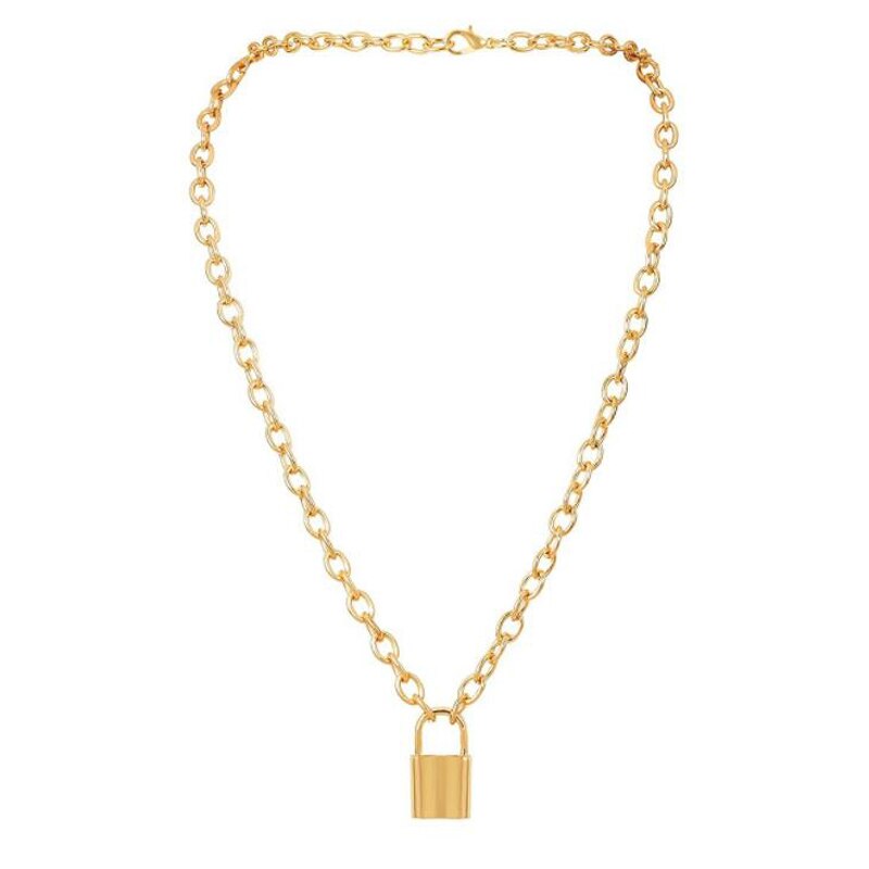 Punk Gold Color Thick Chain Necklace For Women 2021 Hip Hop Exaggerated Big Chunky Collar Necklaces Party Jewelry Gift