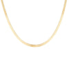 Punk Gold Flat Blade Chain Collar Choker Necklace Women Sexy Snake Chain Jewelry Gift
