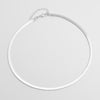 Punk Gold Flat Blade Chain Collar Choker Necklace Women Sexy Snake Chain Jewelry Gift