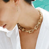 Punk Gold Thick Chain Necklace For Women  Hip Hop Exaggerated Big Chunky Collar Necklaces Party Jeweley Gift