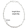 Punk Goth Blade Thorns Chain Necklace Cool Razor Blade Pendants Women Men Hip Hop Party Necklaces Jewelry Gifts
