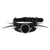 Punk Goth Spiked Choker Collar Black Pu Leather Emo Gothic Accessories Woman Cosplay Chocker Jewelry