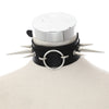 Punk Goth Spiked Choker Collar Black Pu Leather Emo Gothic Accessories Woman Cosplay Chocker Jewelry