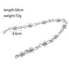 Punk Gothic Alloy Barbed Wire Brambles Necklace Jewelry Women Men Unisex Women Men's Jewelry Accessoies
