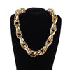 Punk Gothic Big Chunky Chain Choker Necklace Collar Accessories Rock Men Cuban Thick Twist Chain Necklace for Women Jewelry