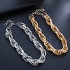 Punk Gothic Big Chunky Chain Choker Necklace Collar Accessories Rock Men Cuban Thick Twist Chain Necklace for Women Jewelry