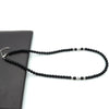Punk Handmade Natural Stone Beads Short Necklace Antique Skull Gothic Beaded Necklace For Men Neckless Jewelry Homme
