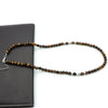 Punk Handmade Natural Stone Beads Short Necklace Antique Skull Gothic Beaded Necklace For Men Neckless Jewelry Homme