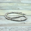 Punk Handmade Natural Stone Beads Short Necklace Antique Skull Gothic Beaded Necklace For Men Neckless Jewelry Homme
