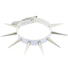 Punk Harajaku Big Metal Spike Rivets Rock Gothic Chokers PU Leather Stud Collar Choker Necklaces Hip Hop Rave Statement Jewelry