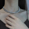 Punk Hip Hop Curb Rock Women's Neck Chain Choker Necklace Men Simple Minimalist Chunky Collar Necklace Women Costume Jewelry