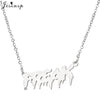 Punk Hip Hop Silver Color Art Letter FREAK Pendant Necklace Women Babygirl Angel Charms Clavicle Chain Necklaces Jewelry