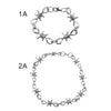 Punk Hip Hop Thorns Cool Choker Necklace Bracelet Vintage Pendant Chain Necklace Unisex Gothic Streetwear Jewelry Gifts