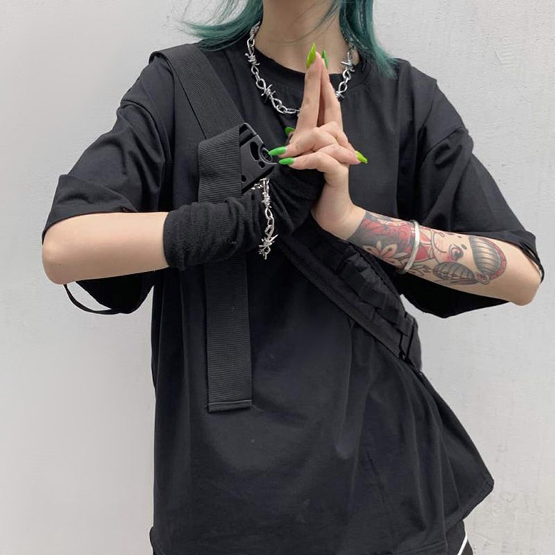 Punk Hip Hop Thorns Cool Choker Necklace Bracelet Vintage Pendant Chain Necklace Unisex Gothic Streetwear Jewelry Gifts