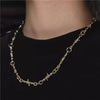 Punk Hip-hop Style Unisex Chain Thorn Necklace Street Wire Winding Necklace Women Men's Collar Jewelry Accessories