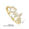 Punk Hiphop Heart Lightning Ring For Women Gold Silver Color Finger Ring Accessories Creative Ladies Party Jewelry 2022