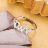 Punk Hiphop Heart Lightning Ring For Women Gold Silver Color Finger Ring Accessories Creative Ladies Party Jewelry 2022
