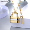 Punk Jewelry Thick Thick Chain Bracelet lock  for women Hip hop girl thick lock  Bracelet Punk Men  jewelry
