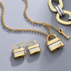 Punk Jewelry Thick Thick Chain Bracelet lock  for women Hip hop girl thick lock  Bracelet Punk Men  jewelry