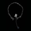 Punk Letter B Pendant Thick Chain Necklace for Women Men Goth Choker Neck Chains Vintage Necklace Jewelry Gift