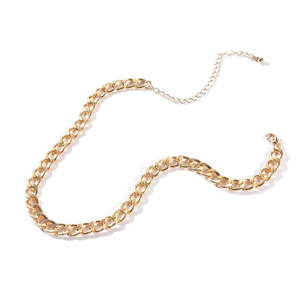 Punk Link Chain Choker Necklace For Women Men Charm Necklace Collares Jewelry Gold Color Thick Chain Necklace Big chocker
