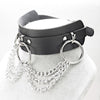Punk Link Chain Rock Leather Choker Necklaces Gothic Harajuku Necklace Women  Cosplay Goth Charm Jewelry Gift X634c