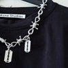 Punk Lock Chain necklace women/men Gothic chain choker collar goth Padlock pendant necklace 2021 emo trendy jewelry