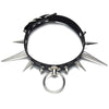 Punk Long Spiked Choker Faux Leather Collar For Girls  Cool Rivets Chocker Goth Style Necklace  Jewelry Gothic  Accessories
