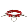 Punk Long Spiked Choker Faux Leather Collar For Girls  Cool Rivets Chocker Goth Style Necklace  Jewelry Gothic  Accessories