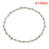 Punk Men Women Thorns Necklace Unisex Choker Heavy Padlock Choker Metal Collar Hip Hop Necklace Accessry Streetwear