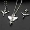 Punk Men's Airplane Pendant Male Custom stainless steel Long Chain Aircraft Necklace Women Jewelry Gift  New