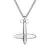 Punk Men's Airplane Pendant Male Custom stainless steel Long Chain Aircraft Necklace Women Jewelry Gift  New
