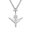 Punk Men's Airplane Pendant Male Custom stainless steel Long Chain Aircraft Necklace Women Jewelry Gift  New